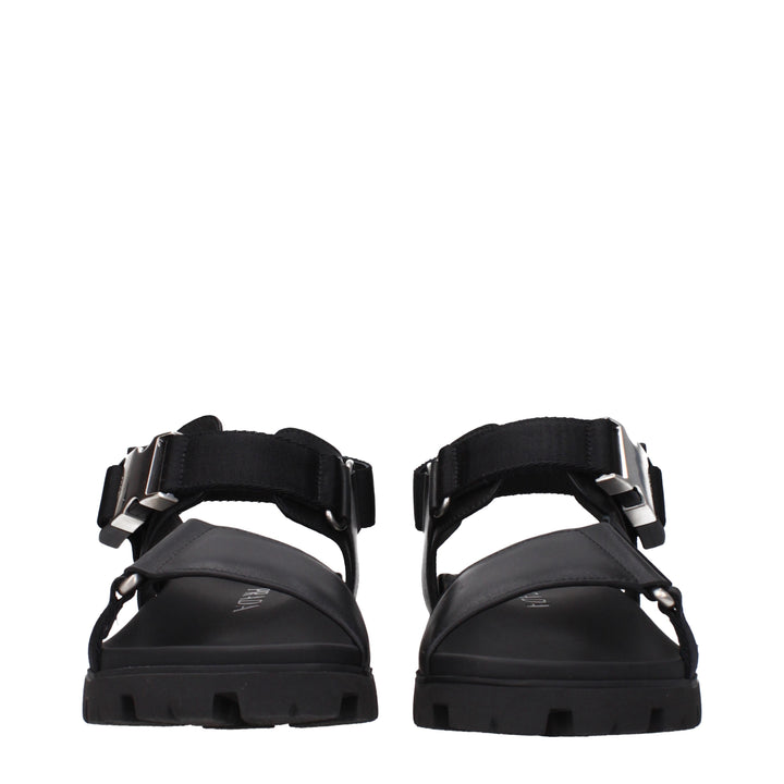 Prada Sandali Uomo Pelle Nero