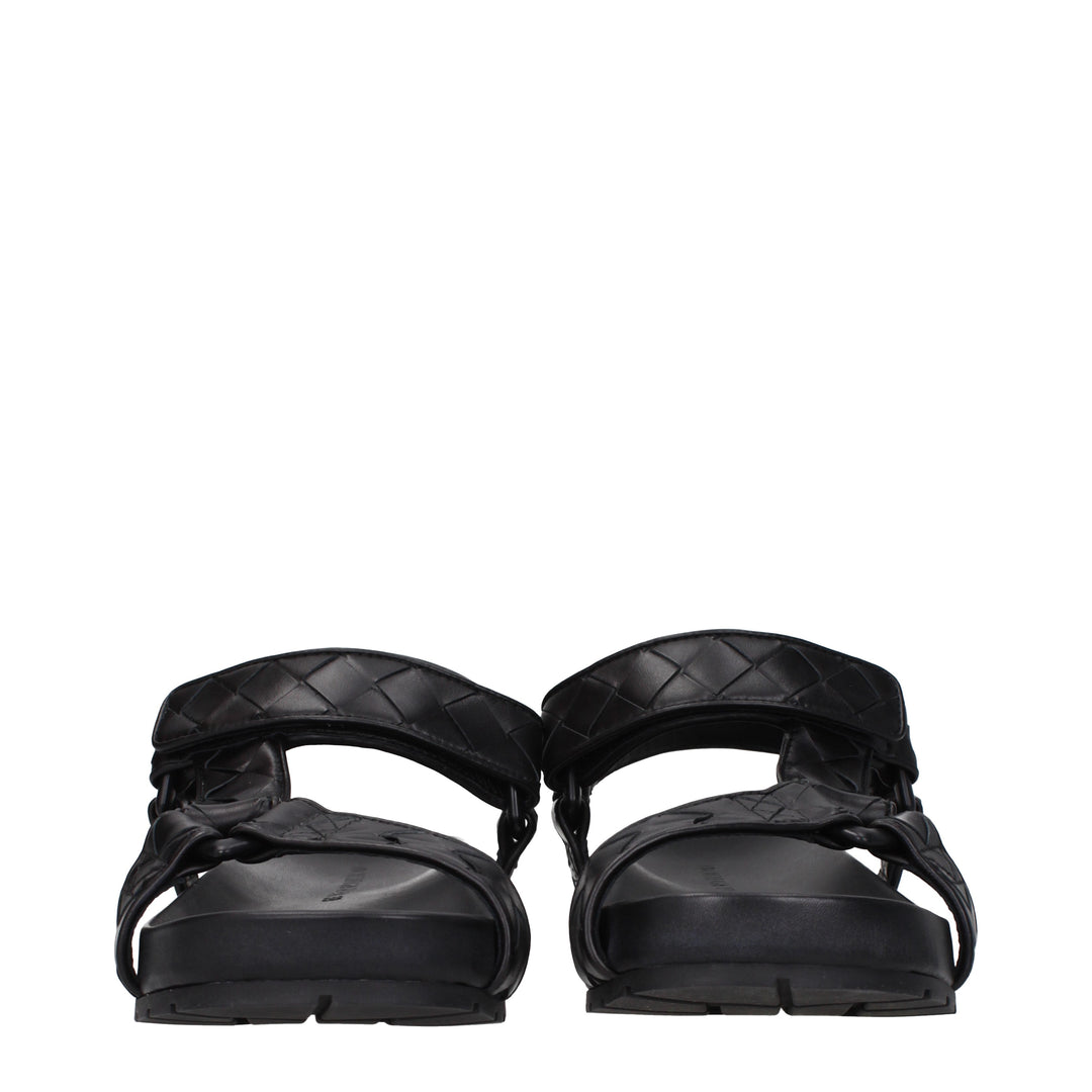 Bottega Veneta Sandali Uomo Pelle Nero
