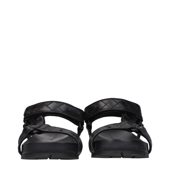 Bottega Veneta Sandali Uomo Pelle Nero