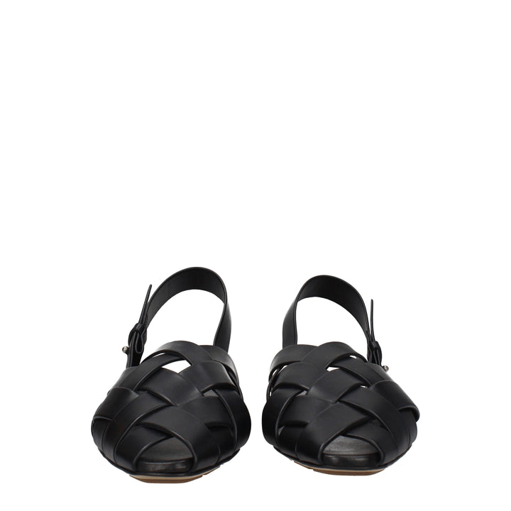 Bottega Veneta Sandali Uomo Pelle Nero