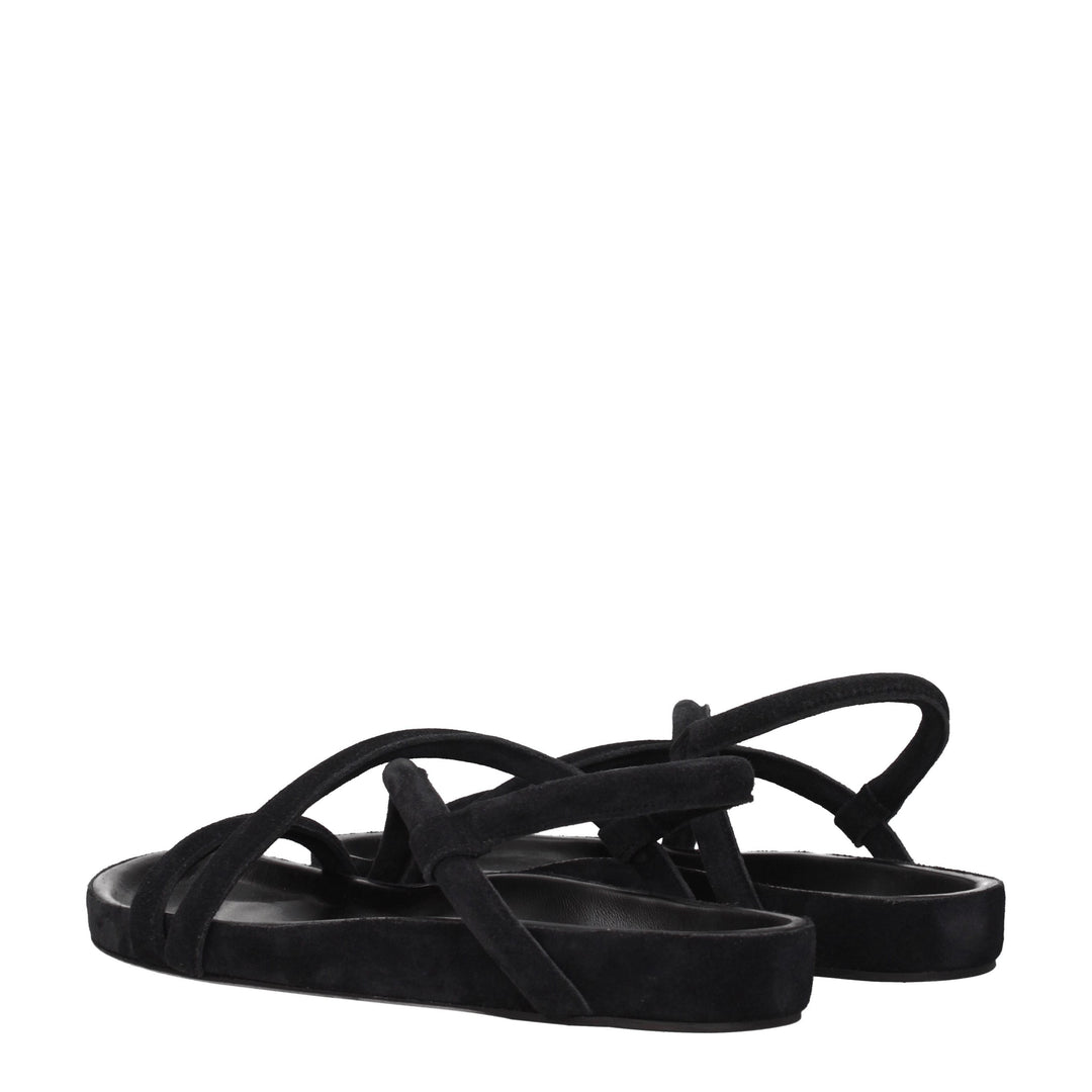 Isabel Marant Sandali Uomo Camoscio Nero