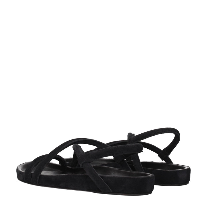 Isabel Marant Sandali Uomo Camoscio Nero