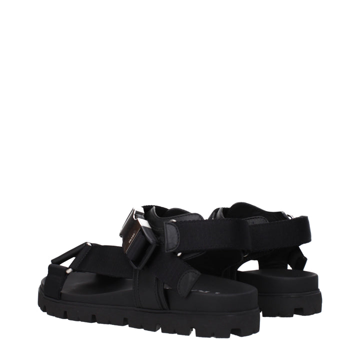 Prada Sandali Uomo Pelle Nero