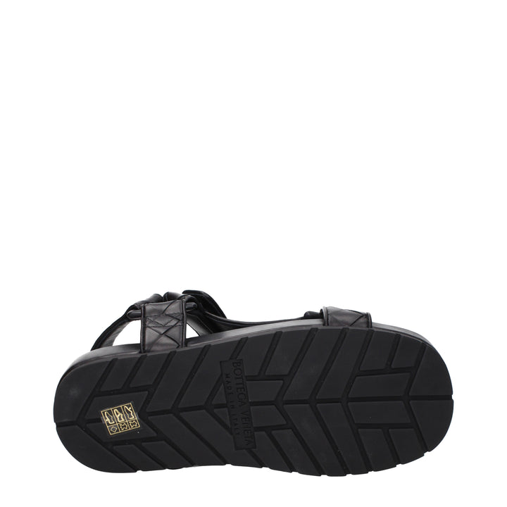 Bottega Veneta Sandali Uomo Pelle Nero