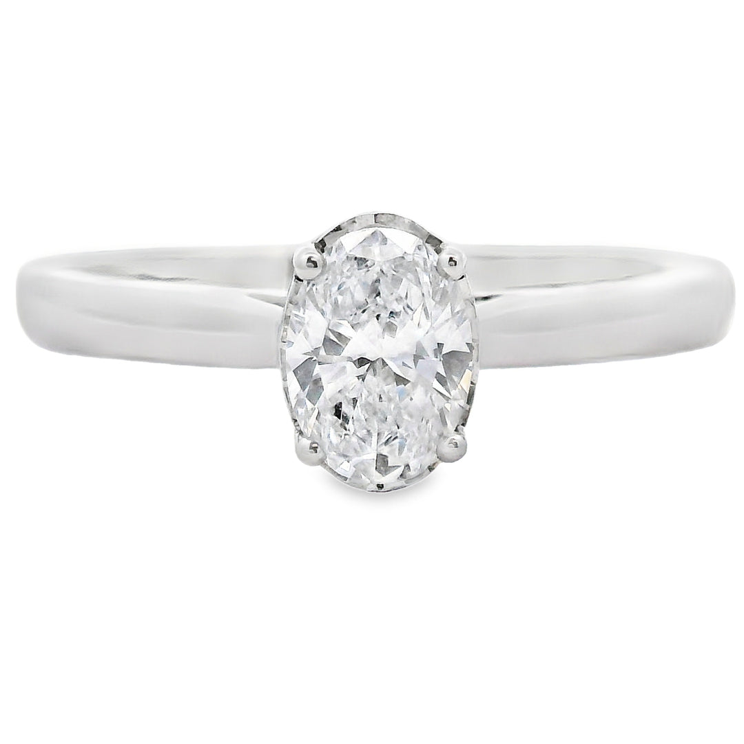 Genuine .50ct Lab Grown Diamond  10KT White Gold