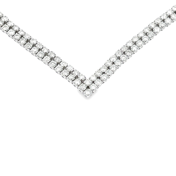 7.00ct Diamond Tennis Necklace 14KT White Gold