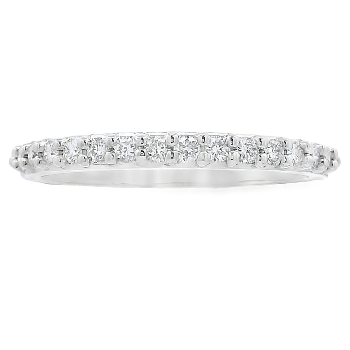 .25ct Diamond Wedding Band Ring 14KT White Gold