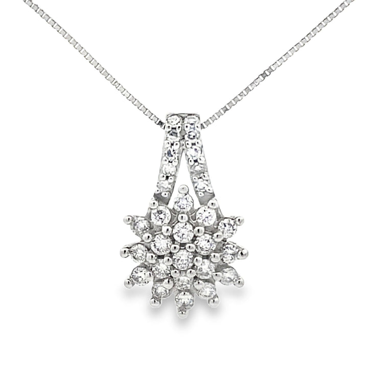 Lab Grown Diamond Fashion Pendants 10KT White Gold
