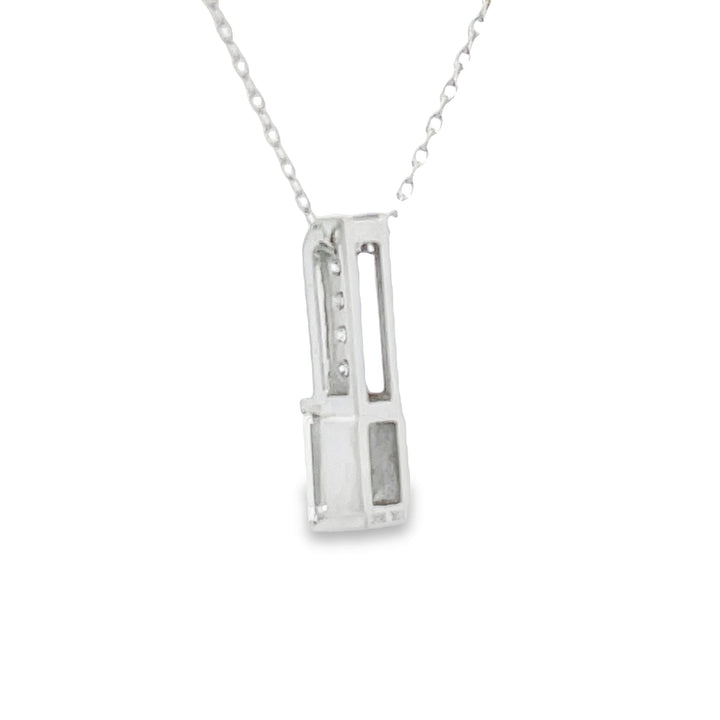 .06ct Zircon Diamond Fashion Pendants 10KT White Gold