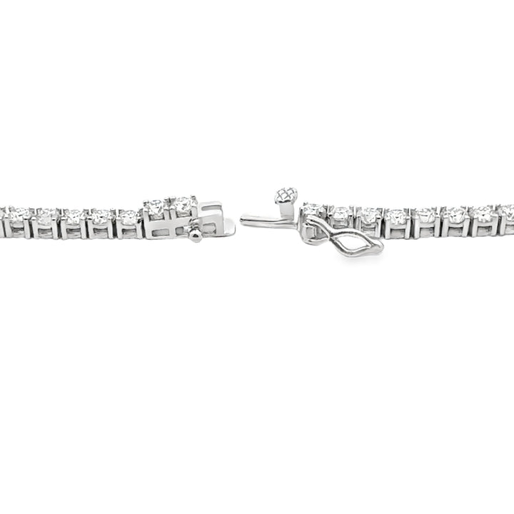 15.14ct Moissanite Tennis Necklace Sterling Silver
