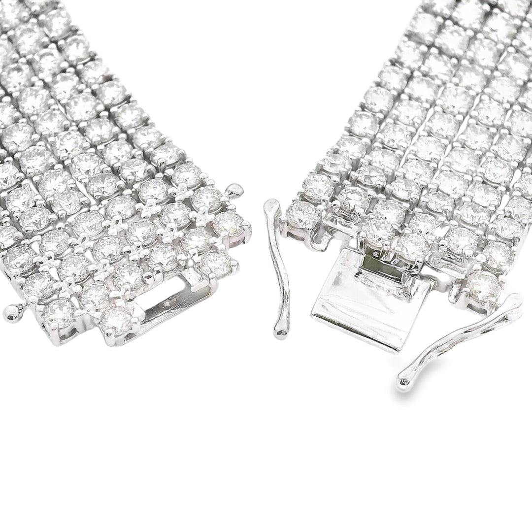 20.00ct Diamond Tennis Bracelet 14KT White Gold