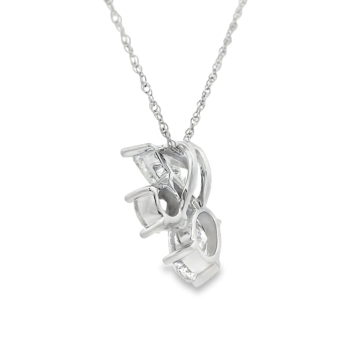 Lab Grown Diamond Fashion Pendants 14KT White Gold