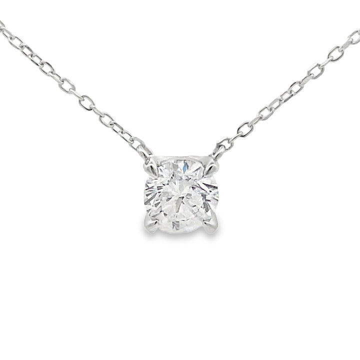 1.00ct Lab Grown Diamond Pendant Sterling Silver