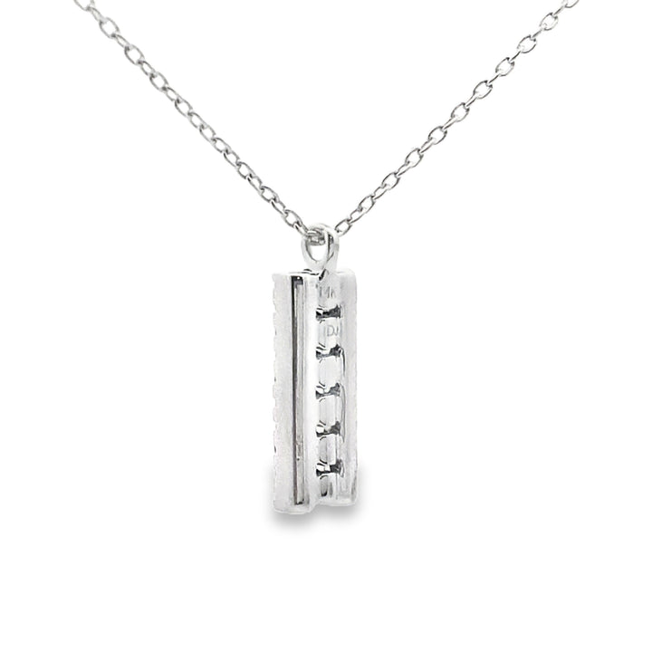 .30ct Sapphire Diamond Fashion Pendants 14KT White Gold