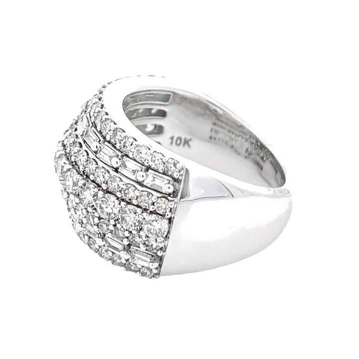3.00ct Diamond Wedding Band Ring 10KT White Gold