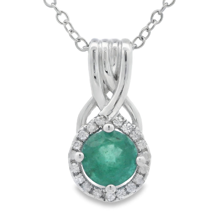 .58ct Emerald Zircon Fashion Pendants Sterling Silver