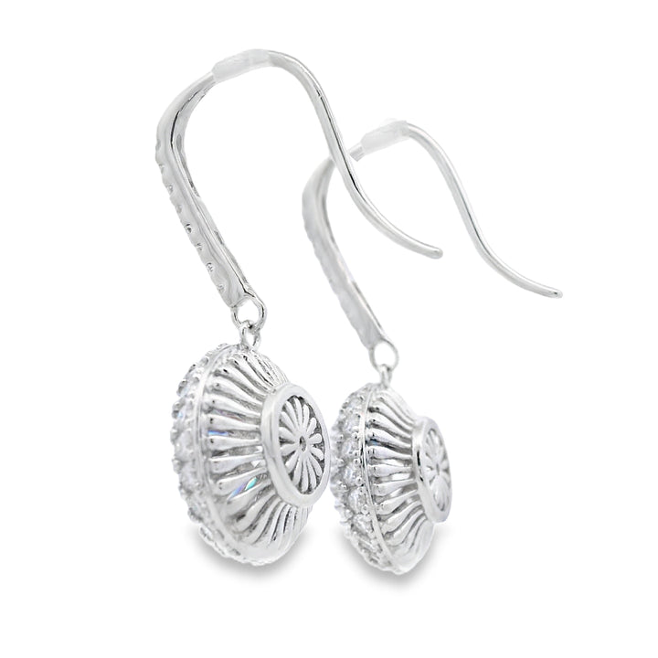 8.33ct Moissanite Dangle Earrings Sterling Silver