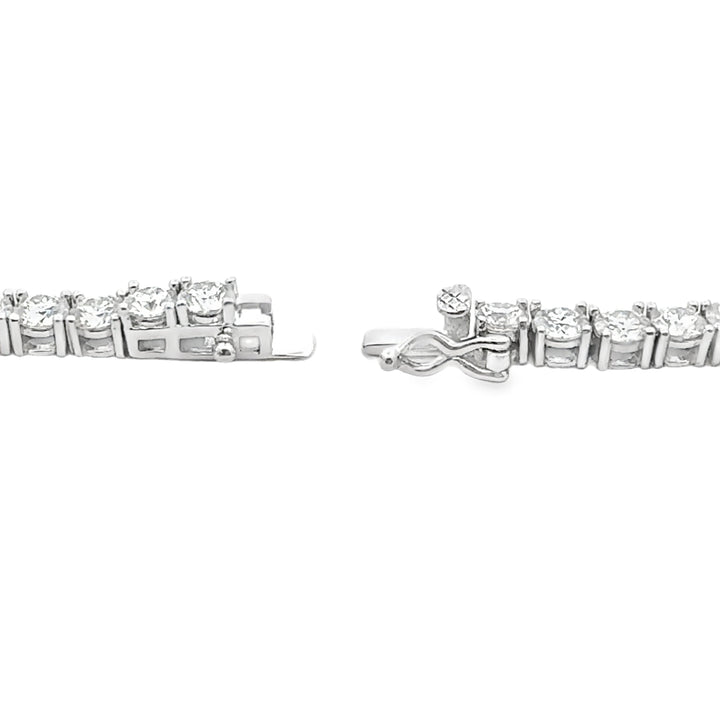 39.98ct Moissanite Tennis Necklace Sterling Silver