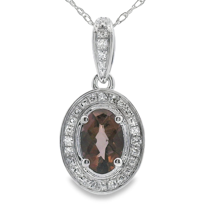 .42ct Quartz Diamond Fashion Pendants 10KT White Gold