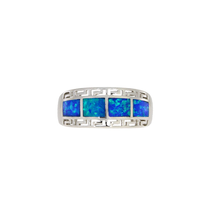 Created Opal Ring Sterling Silver