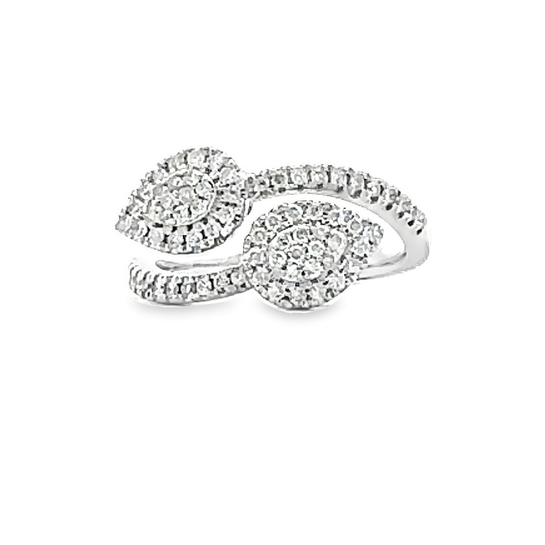 Genuine .50ct Diamond Ring 10KT White Gold