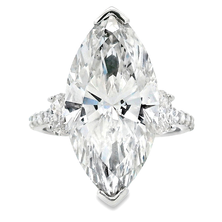 9.85ct Lab Grown Diamond Eng Only 14KT White Gold