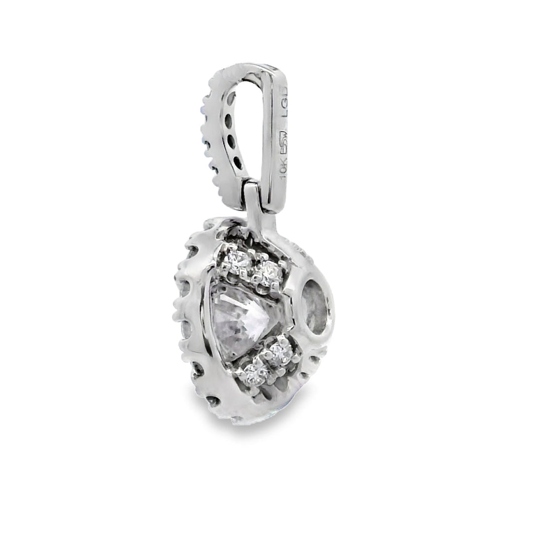 Lab Grown Diamond Fashion Pendants 10KT White Gold