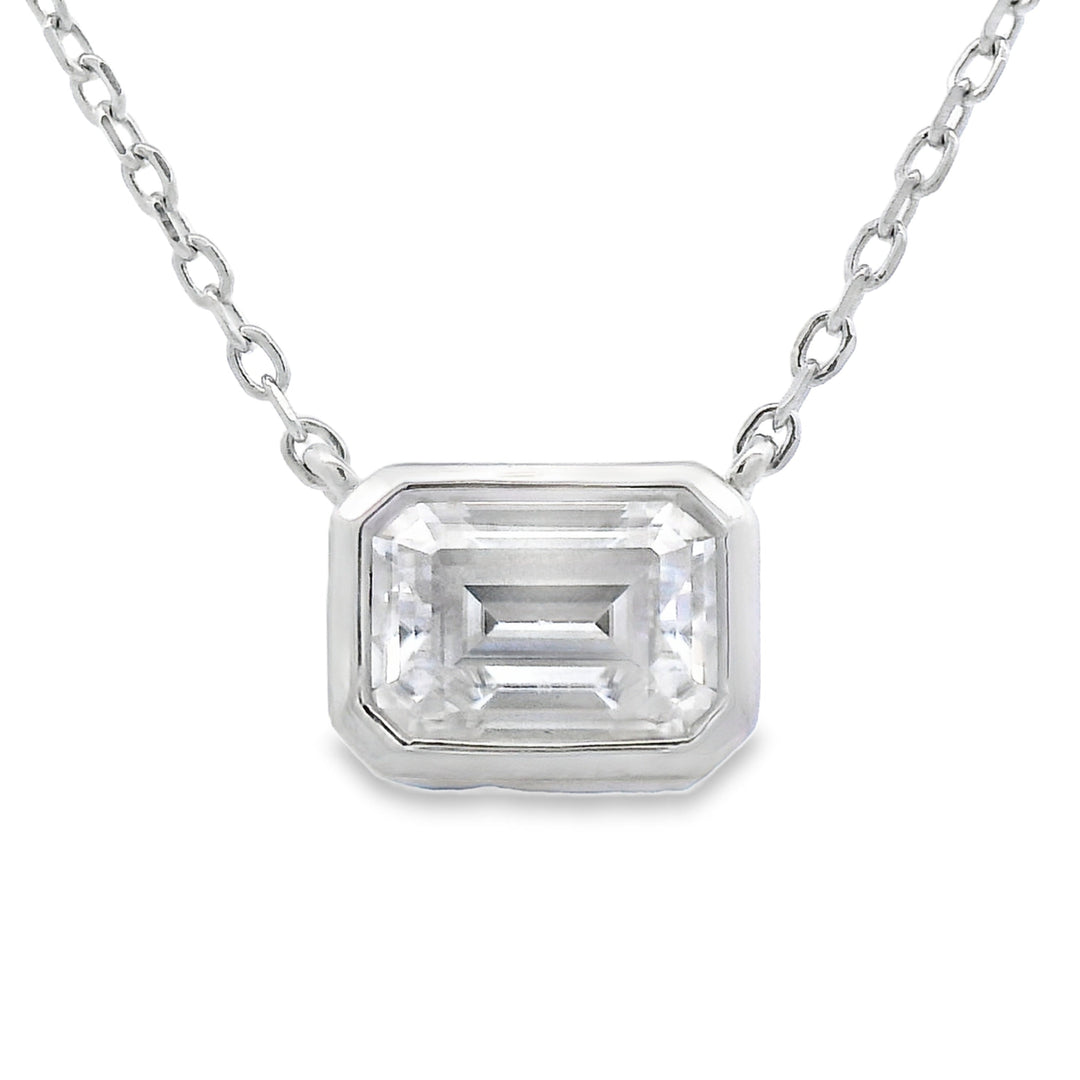 .85ct Moissanite Pendant Sterling Silver