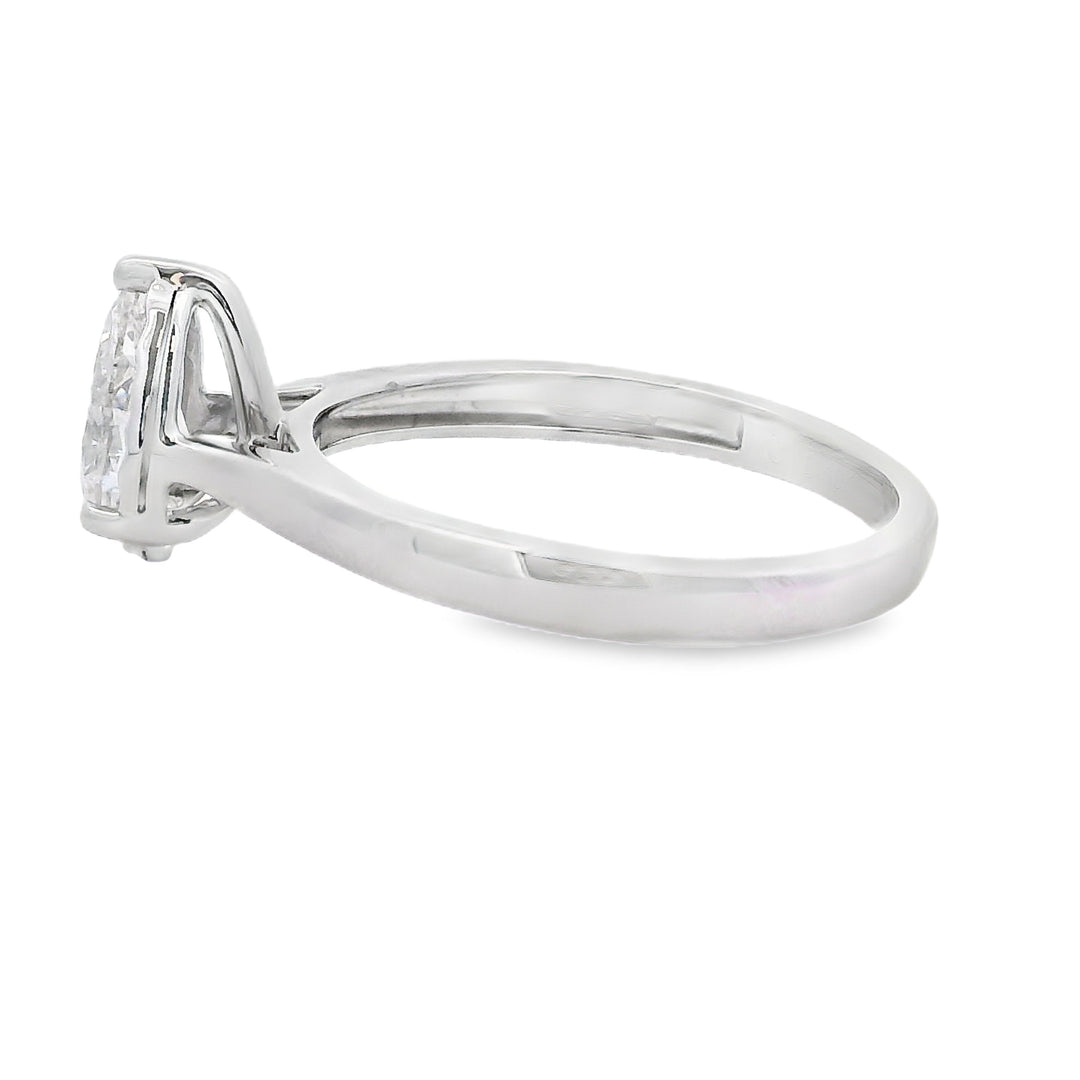 Genuine .75ct Lab Grown Diamond  10KT White Gold