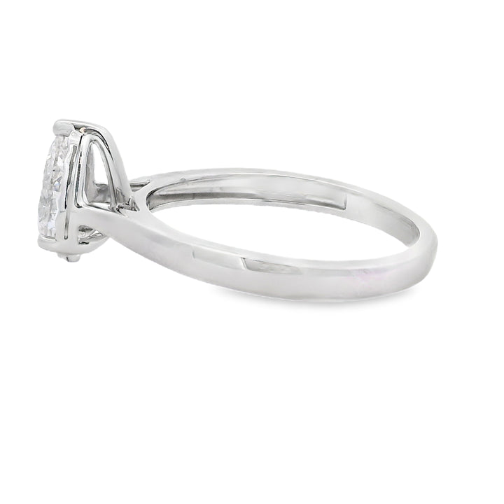 Genuine .75ct Lab Grown Diamond  10KT White Gold