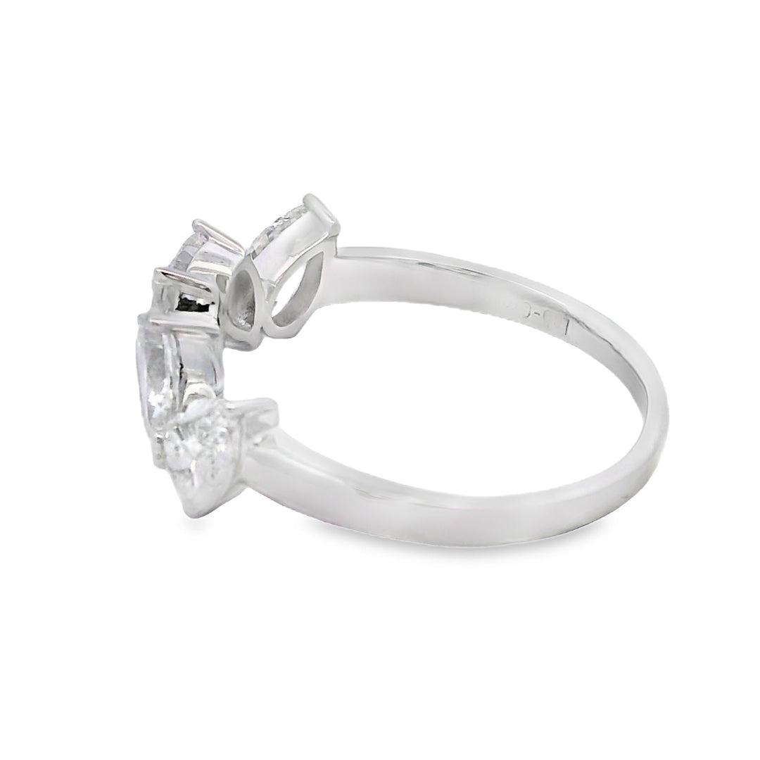 Lab Grown Diamond Wedding Band Ring 10KT White Gold