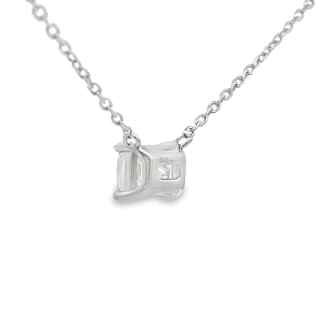 1.00ct Lab Grown Diamond Pendant Sterling Silver