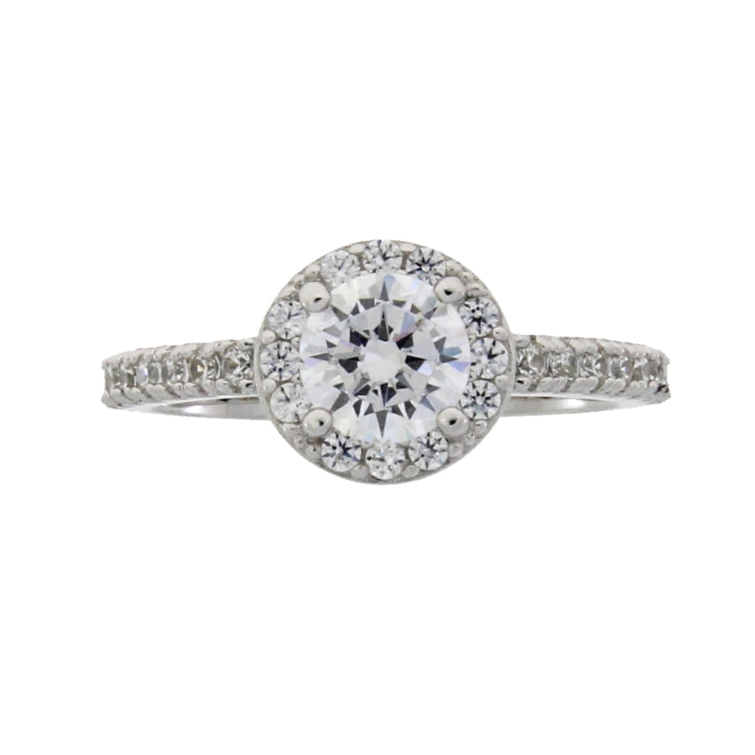 Cubic Zirconium Ring Sterling Silver