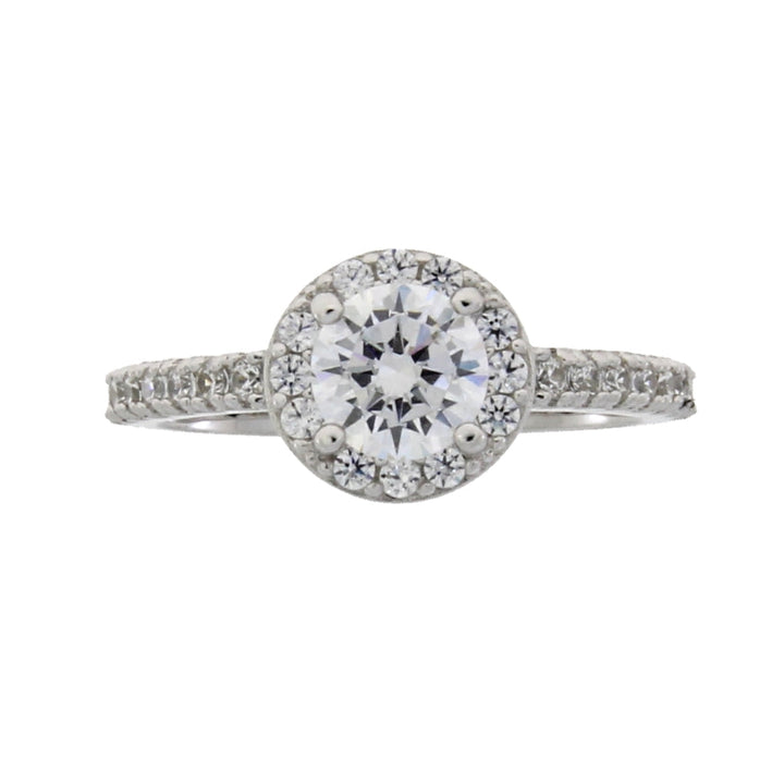 Cubic Zirconium Ring Sterling Silver