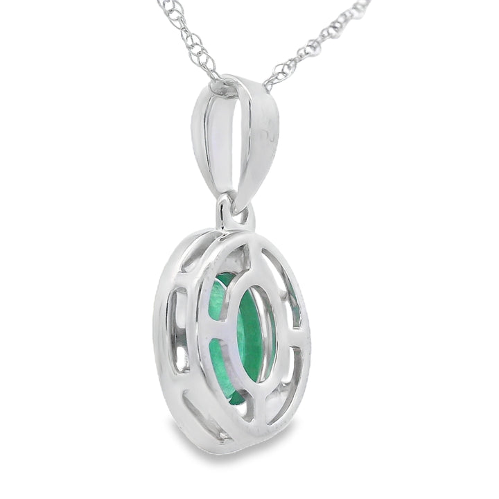.46ct Emerald Diamond Fashion Pendants 10KT White Gold