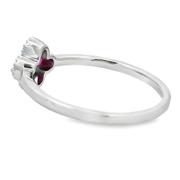 .20ct Ruby Diamond Ring 10KT White Gold