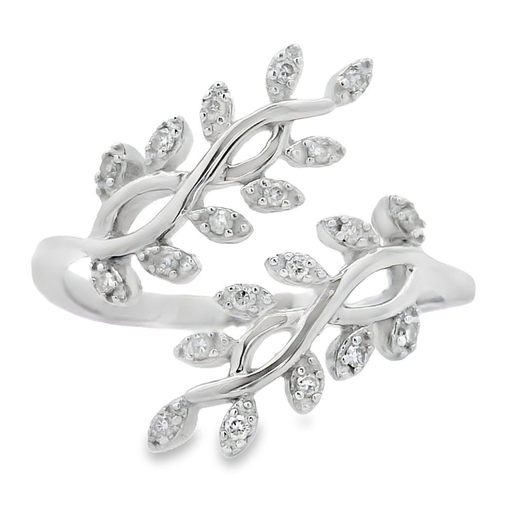 .10ct Diamond Ring Sterling Silver