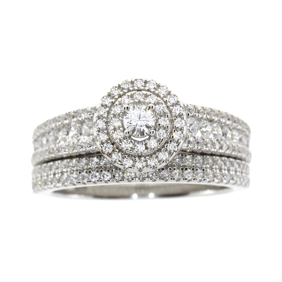 Cubic Zirconia CZ SS Bridal Sterling Silver
