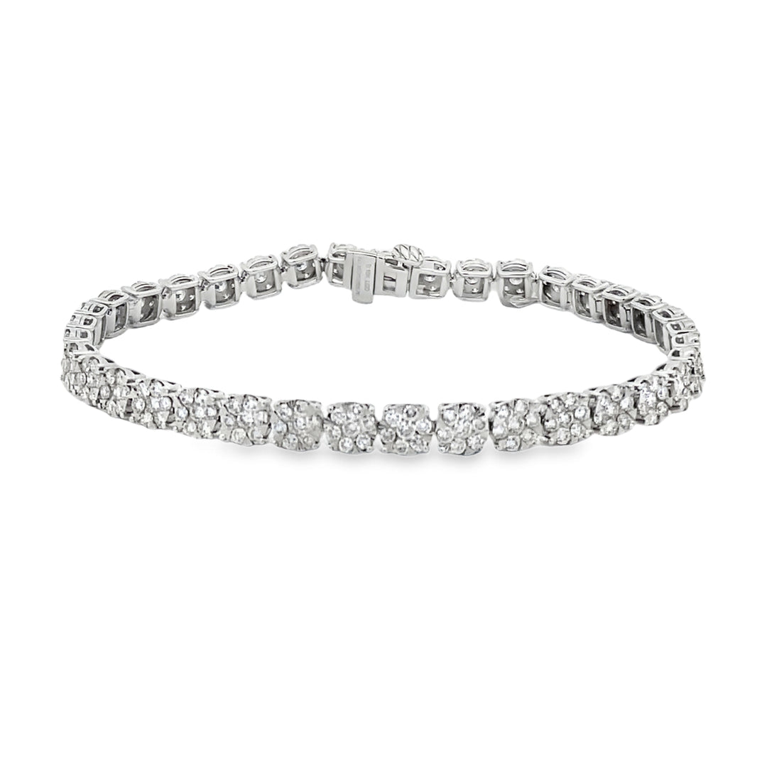 Lab Grown Diamond Tennis Bracelet 10KT White Gold