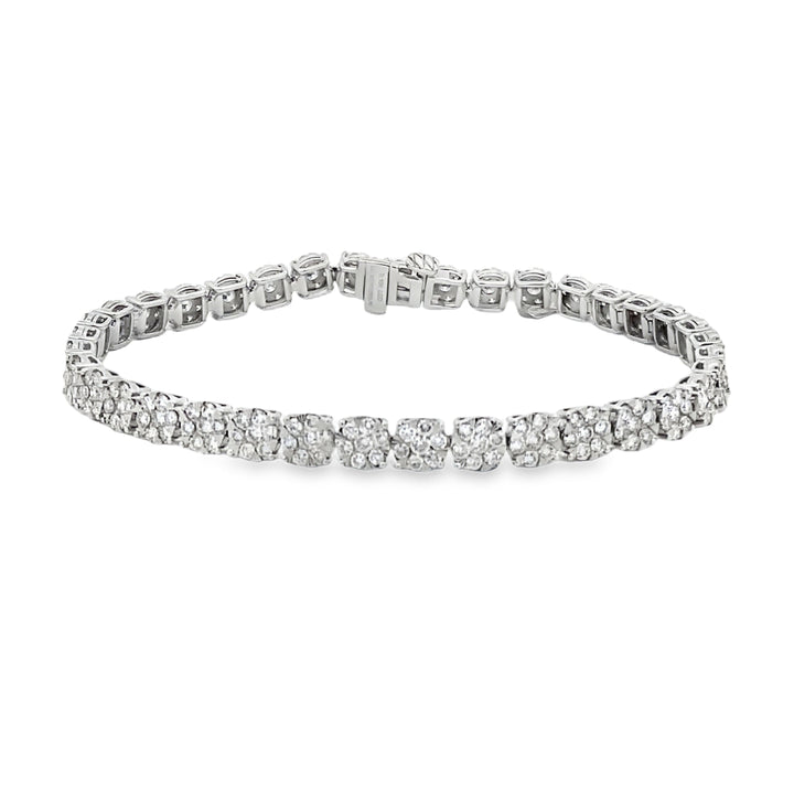 Lab Grown Diamond Tennis Bracelet 10KT White Gold