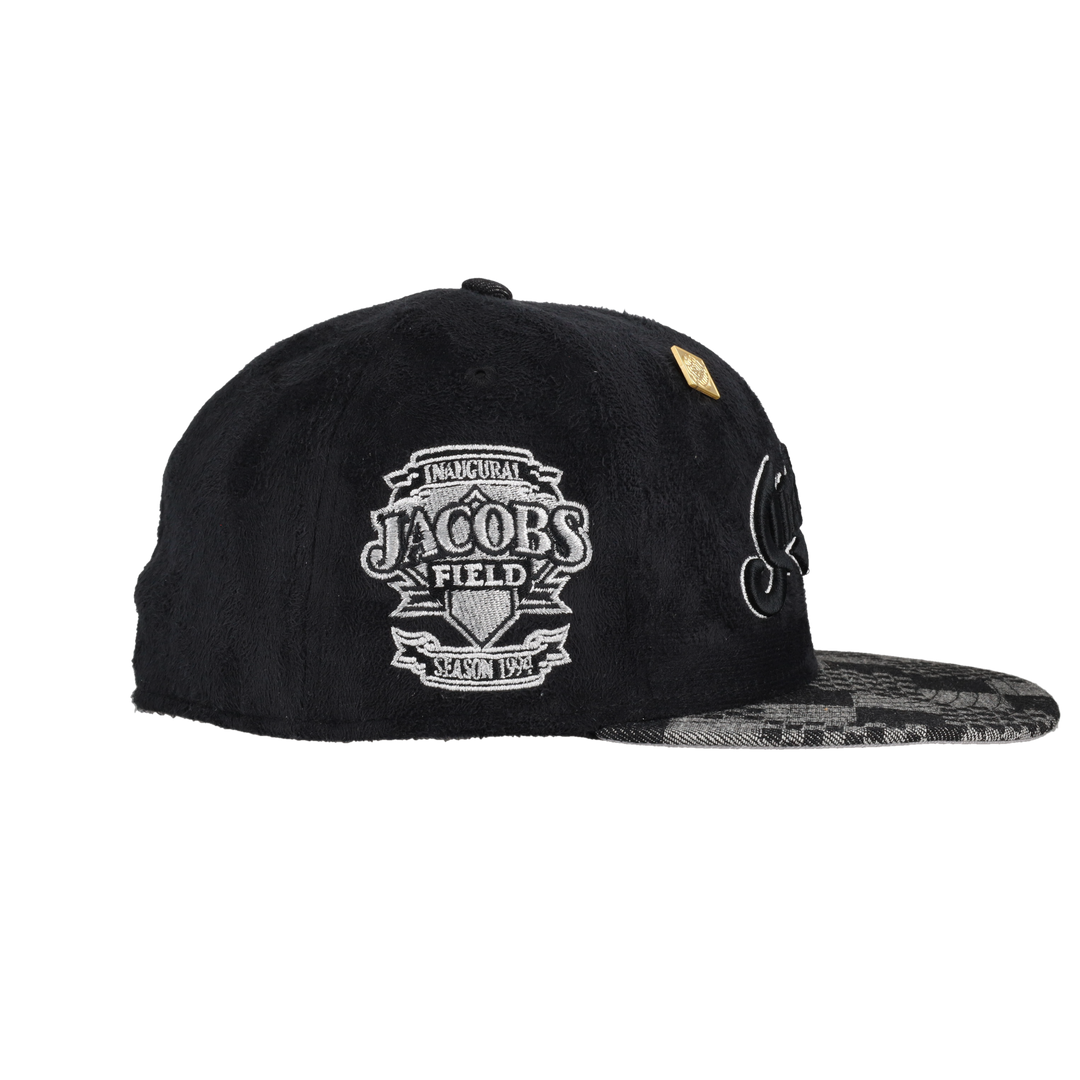 Cleveland Indians Suede Inaugural Season Patch 59Ffity Fitted Hat