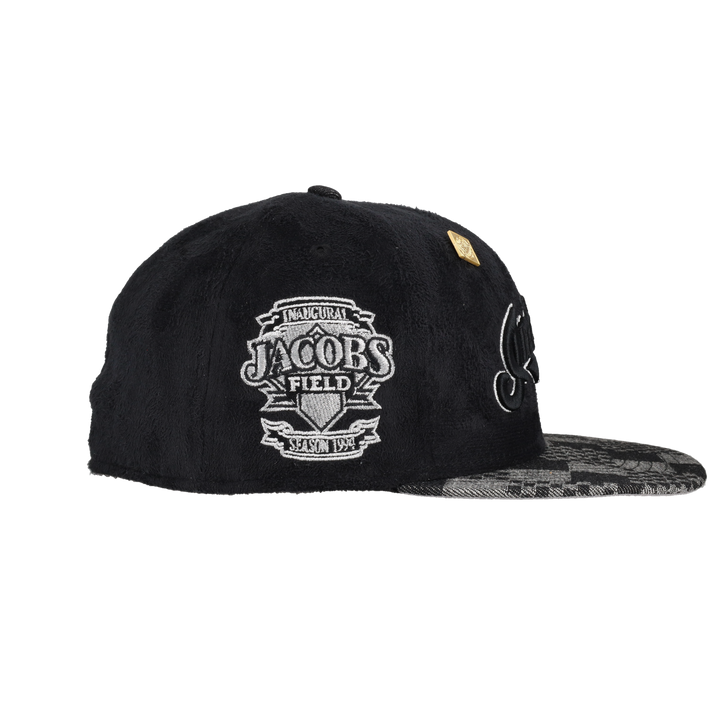 Cleveland Indians Suede Inaugural Season Patch 59Ffity Fitted Hat