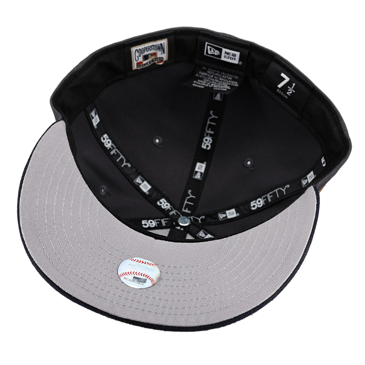 Cleveland Indians Red Metallic Stitching Inaugural Season Fitted Hat