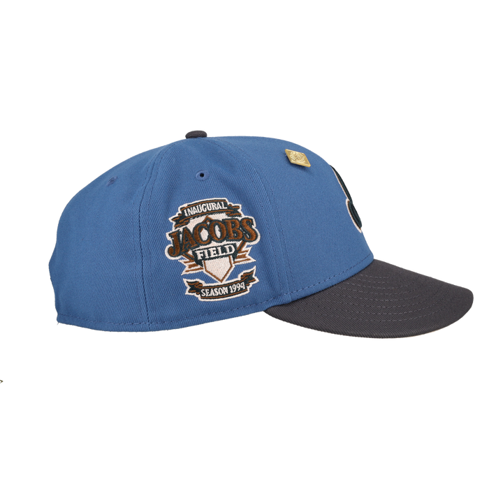 Cleveland Indians Indigo Graphite Collection Inaugural Season Fitted Hat