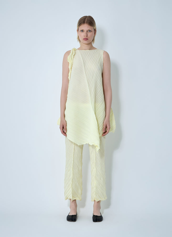 Issey Miyake Women Wrinkled And Twisted Dress