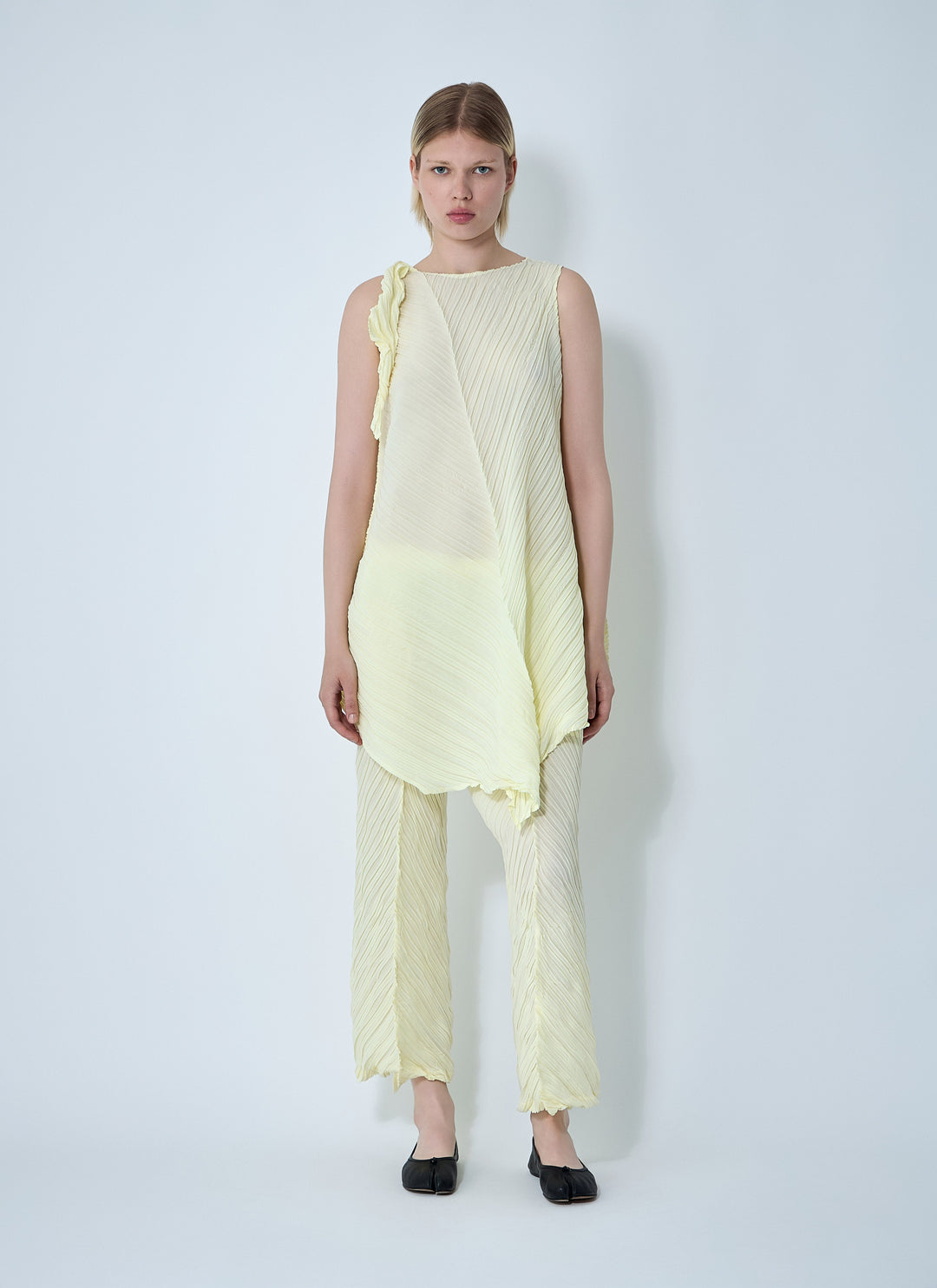 Issey Miyake Women Wrinkled And Twisted Dress