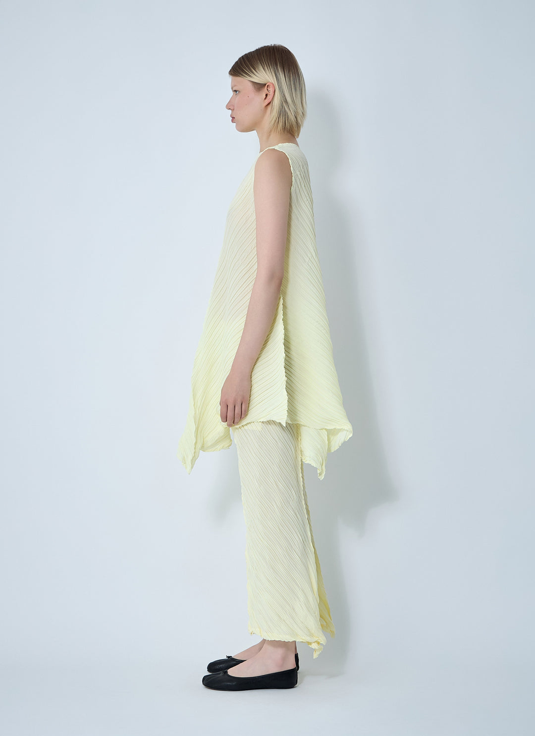 Issey Miyake Women Wrinkled And Twisted Dress