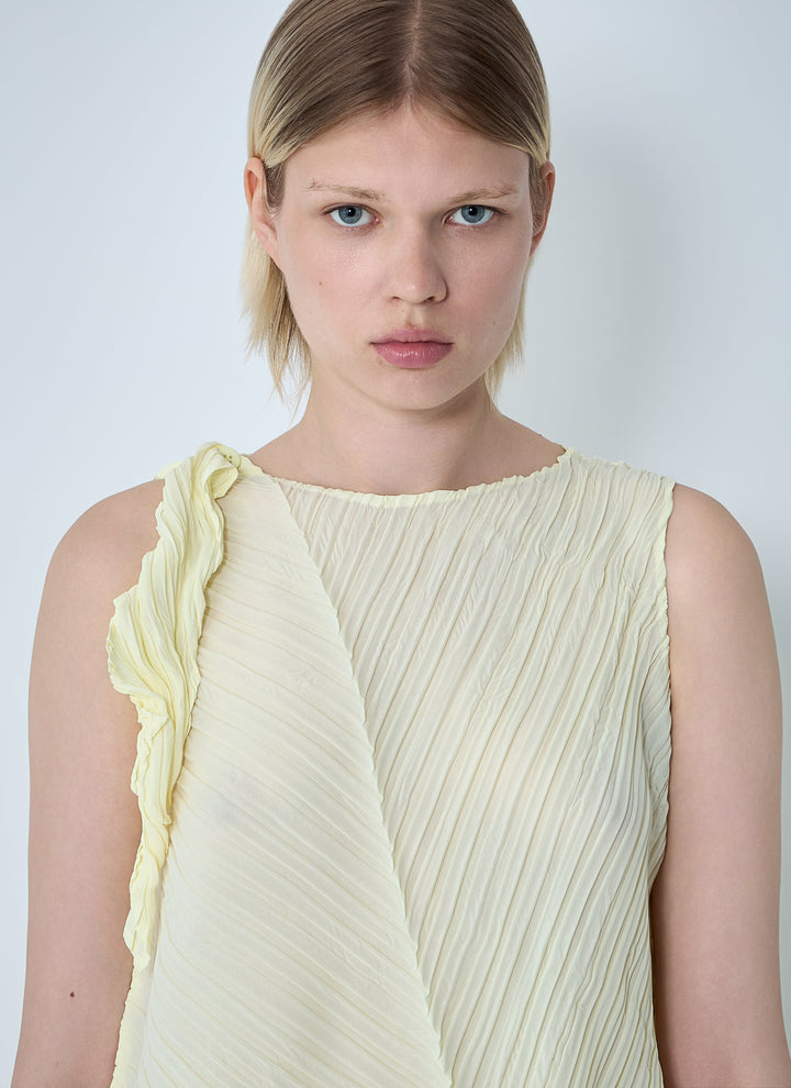 Issey Miyake Women Wrinkled And Twisted Dress