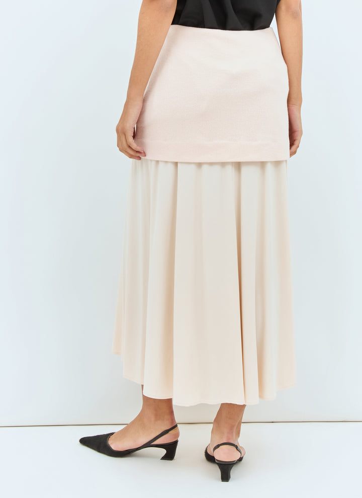 Jil Sander Women Layered Midi Skirt