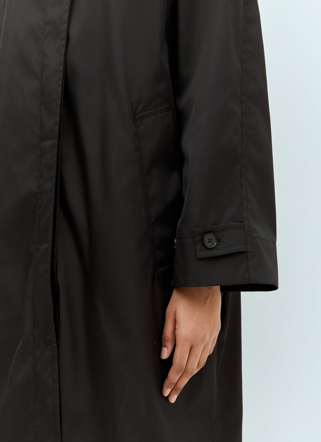 Jil Sander Women Spread Collar Rain Coat